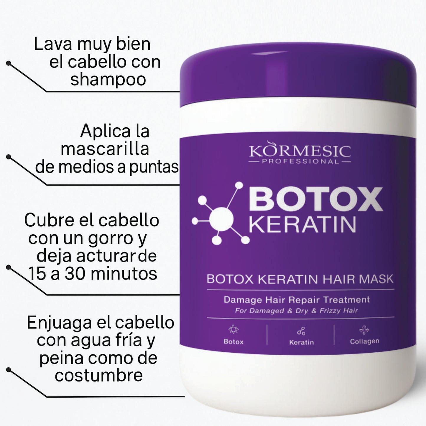 KORMESIC BOTOX KERATIN * 500 ml,ALISADO PERFECTO