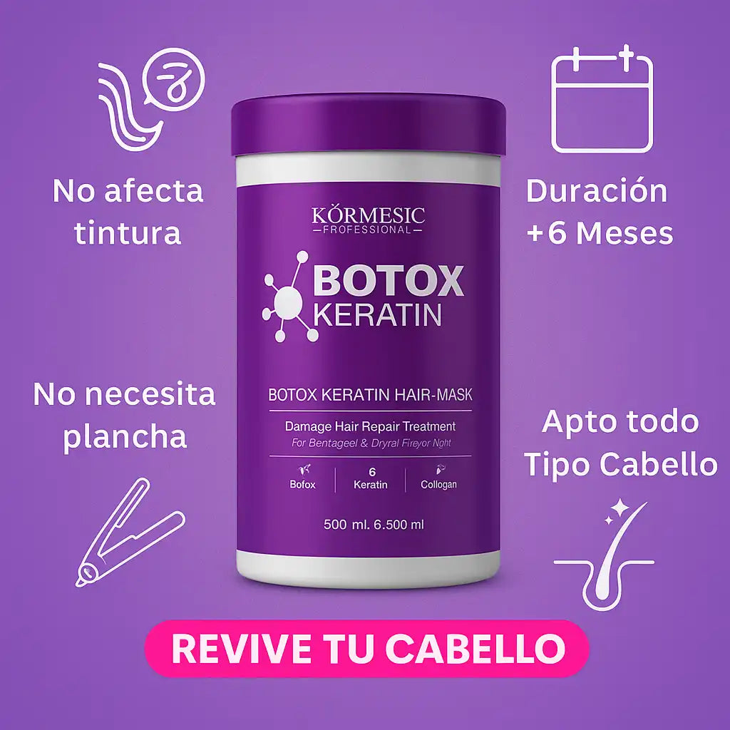 KORMESIC BOTOX KERATIN * 500 ml,ALISADO PERFECTO